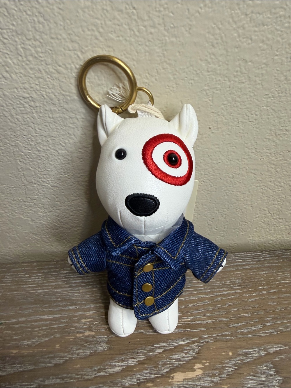 Blue Jeans Bullseye Bag Charm - Universal Thread™ Off-White